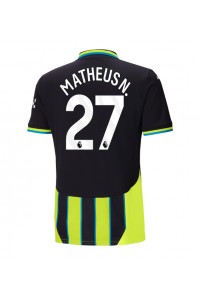 Manchester City Matheus Nunes #27 Fotballdrakt Borte Klær 2024-25 Korte ermer